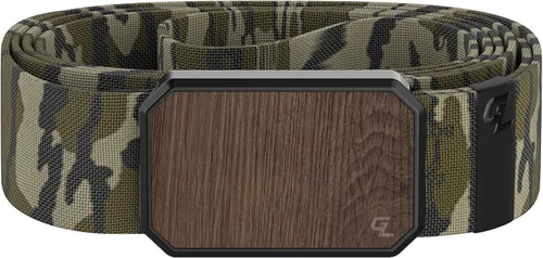 Miniatura 10 de Groove Life - Cinturón de nailon elástico para hombre con hebilla magnética de aluminio