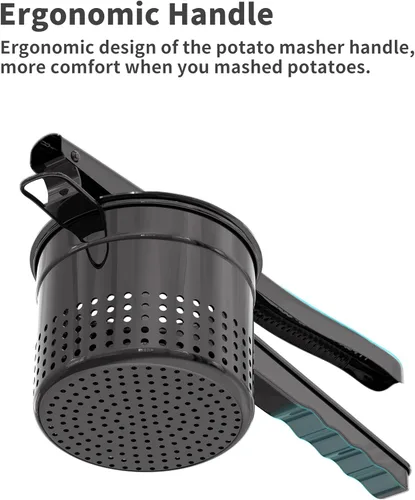 Miniatura 3 de Livilord Triturador de papas grande de 15oz, triturador de acero inoxidable resistente para puré de patatas, herramienta de cocina triturador