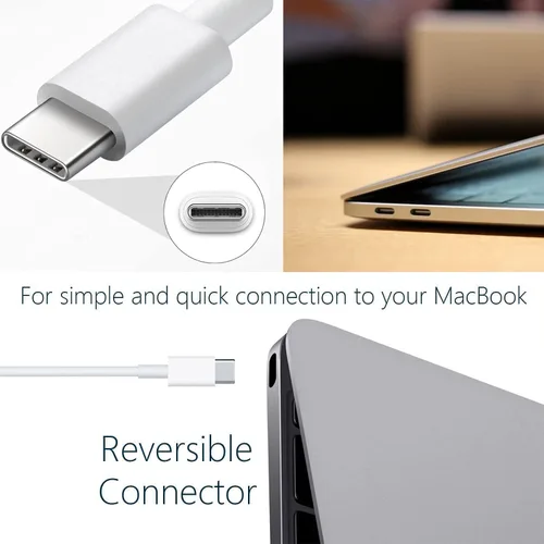 Miniatura 8 de Cargador USB C para MacBook Air/MacBook Pro/Mac Cargador USB C Cargadores de laptop, Bloque de carga Mac Book Pro de 96 W, adaptador de corriente