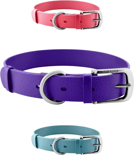 Miniatura 25 de Collar clásico para perro Tuff Pupper ¨para toda la vida¨, resistente y duradero, más fuerte que la piel, impermeable y sin olor Azul medianoche