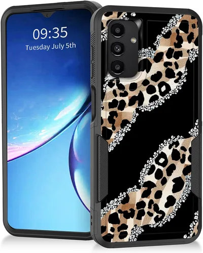 Miniatura 80 de Funda para Galaxy A14 5G, resistente de doble capa híbrida de policarbonato duro, goma suave, a prueba de golpes, funda protectora resistente