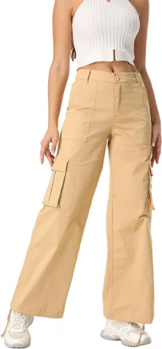 Miniatura 3 de Pantalones cargo para mujer, de secado rápido, informales, militares, militares, camuflaje, combate, trabajo, pantalones casuales con bolsillos