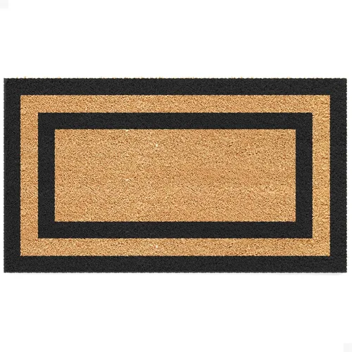 Miniatura 14 de THEODORE MAGNUS - Felpudo de fibra de coco natural con parte trasera antideslizante, 17 x 30 cm/6.7” x 11.8”, para exteriores/interiores