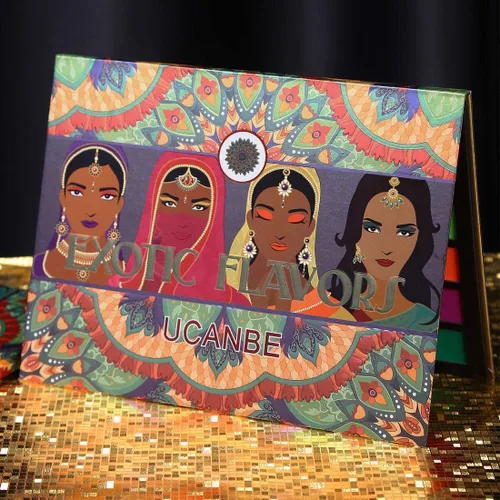 Miniatura 8 de UCANBE EXOTIC FLAVORS - Paleta de maquillaje de sombra de ojos de neón – 48 colores de alta pigmentación – Juego de regalo de paleta de maquillaje