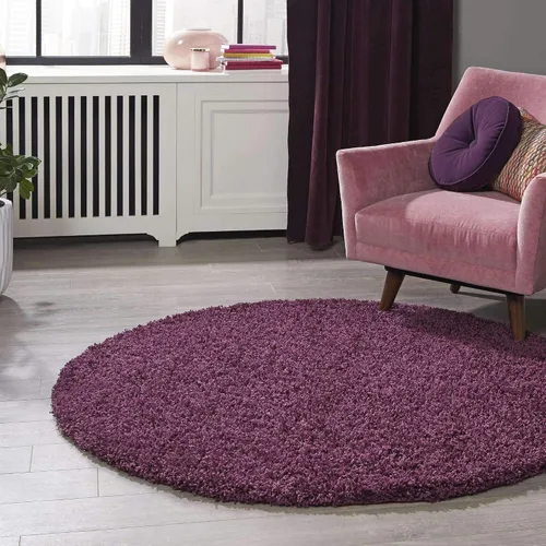 Miniatura 20 de Unique Loom Zuniga Solid Shag Collection alfombra moderna de felpa negra de área (7' 0 x 10' 0)