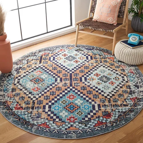 Miniatura 11 de Safavieh Madison Collection MAD418F - Alfombra de área con diamantes, Polipropileno, Gris/amarillo