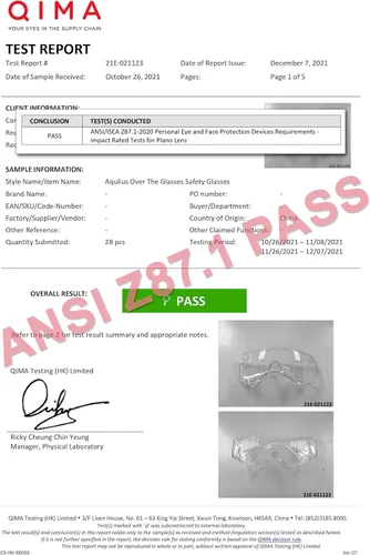 Miniatura 8 de Aqulius Gafas de seguridad y gafas de seguridad, paquete de 12, policarbonato transparente, antivaho y resistente a los arañazos, protección ocular