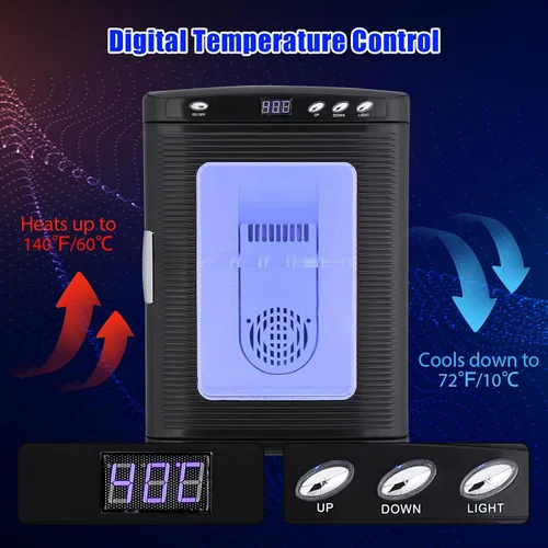 Miniatura 5 de Incubadora de reptiles de 25 litros para incubar huevos - Incubadora portátil de laboratorio científico, temperatura controlada 50.0 °F-140.0 °F