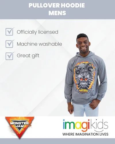 Miniatura 3 de Monster Jam Grave Digger Maximum Destruction - Sudadera con capucha para adultos