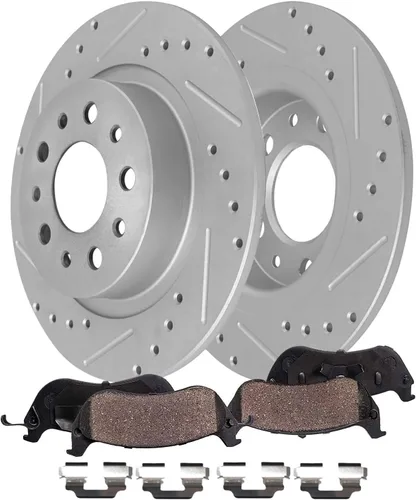 Miniatura 30 de Detroit Axle - Kit de freno delantero para Chevrolet Trailblazer GMC Envoy Buick Rainier Isuzu Ascender Olds Bravada Saab 9-7X, repuesto