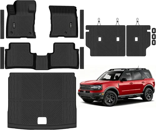 Miniatura 34 de Alfombrillas de piso Naibeve para Ford Edge 2015 2016 2017 2018 2019 2020 2021 2022 2023 2024 2025 - Ajuste personalizado para todo clima