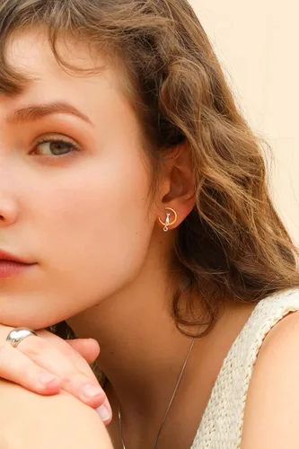 Miniatura 2 de S.Leaf Aretes de plata de ley, aretes de gato y luna, artículos de gato para amantes de los gatos, joyería de gato para mujeres, regalos