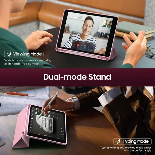 Miniatura 4 de Funda MoKo para iPad de 9ª Generación 2021 / iPad de 8ª Generación 2020 / iPad de 7ª Generación 2019 con Soporte para Lápiz, Funda para iPad 10.2