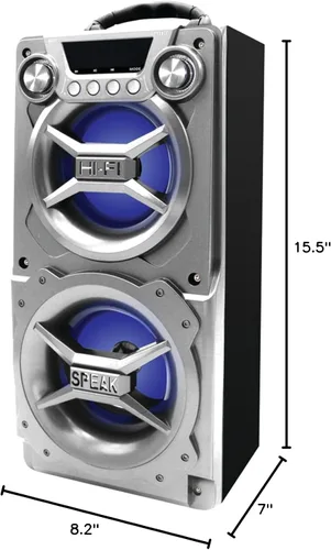Miniatura 2 de Altavoz portátil con Bluetooth, Sylvania, Plateado