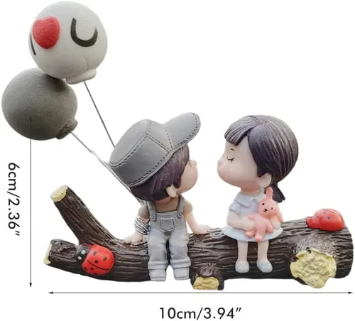 Miniatura 6 de Lindos adornos para parejas, decoraciones para tablero de instrumentos de automóvil, adorno para niña y niño, bonito adorno para tablero