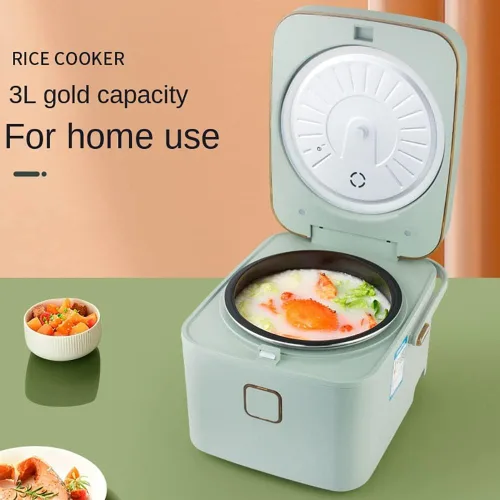 Miniatura 3 de Inicio Olla arrocera multifuncional 3L - Olla a presión de panel táctil de 550 W, utensilios de cocina inteligentes, verde