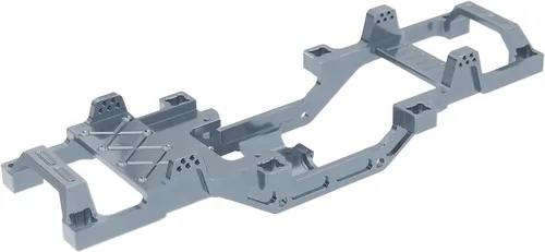 Miniatura 9 de Marco de chasis de metal completo para FMS 1/24 Power Wagon FCX24 RC Crawler Car Model Upgrade Part (dorado)