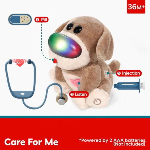 Miniatura 4 de TOP BRIGHT Kit de médico para niños pequeños de 3 a 5 años, juego de simulación con disfraz y kit médico de madera, juguetes de vestir para niños
