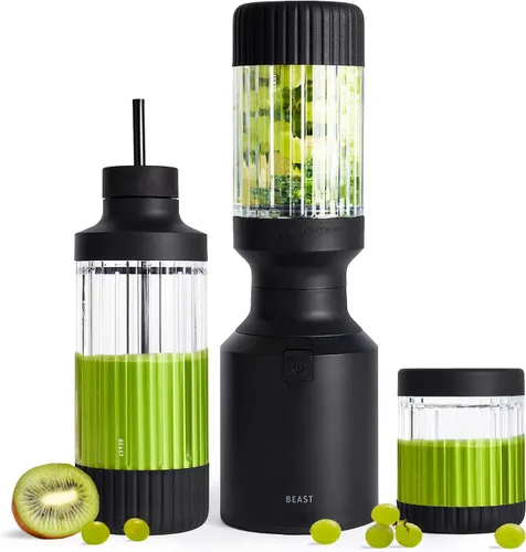 Miniatura 14 de Beast Mighty 850 Licuadora personal compacta premium Para batidos, malteadas, aderezos, salsas, postres, salsas para mojar Mezcla hielo