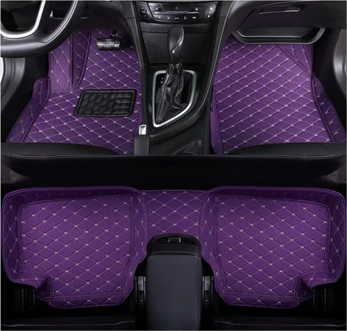 Alfombrillas de cuero personalizadas impermeables para el 99 % de los sedán, SUV, automóvil deportivo, negro, beige, almohadillas de vehículo para