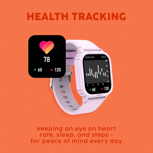 Miniatura 6 de Cubitt Jr - Reloj inteligente con rastreador fitness para niños y adolescentes, con temperatura corporal de 24 horas, juegos, contador de pasos