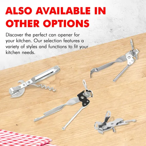 Miniatura 7 de Chef Craft Select - Abrelatas con tapper, 6.5 pulgadas de largo, niquelado