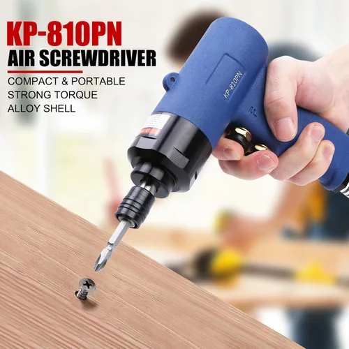 Miniatura 6 de Destornillador de aire, potente pistola de impacto profesional neumática, herramientas industriales KP‑810PN (EE. UU.)