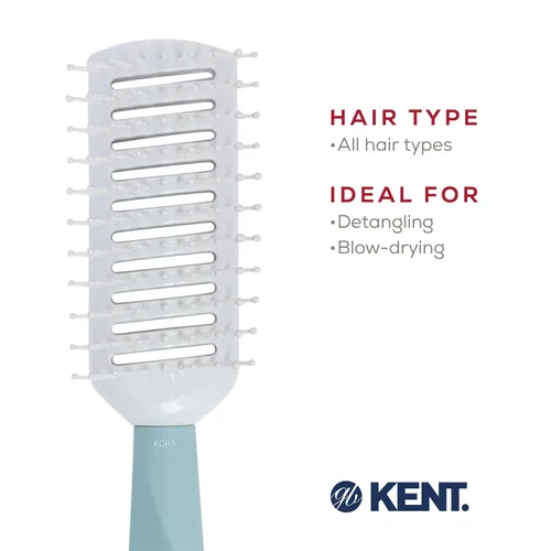 Miniatura 6 de Kent KCR3 "Create" - Cepillo de pelo ventilado para secar, crear elevación de raíces y volumen en todo tipo de cabello, cepillo de ventilación
