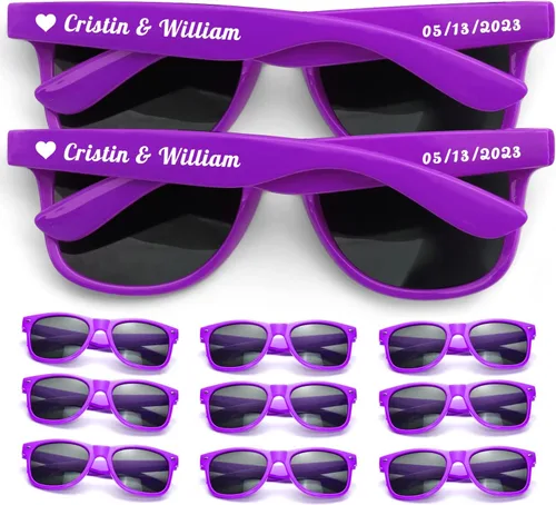Miniatura 17 de Gafas de sol personalizadas para recuerdos de fiesta de boda, gafas de sol personalizadas a granel para hombres, padrinos de boda, adultos y mujeres