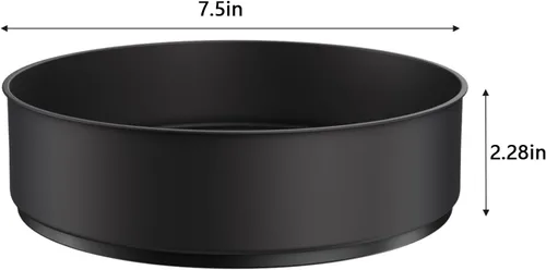 Miniatura 2 de VAEHOLD Lazy Susan - Estante giratorio de especias de acero inoxidable para armario de despensa - Bandejas decorativas, contenedores de Negro