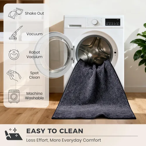 Miniatura 7 de PURRUGS Tapete para puerta con atrapamiento de suciedad, 20 x 31.5 pulgadas, antideslizante, lavable a máquina, tapete para puerta de perro, tapete