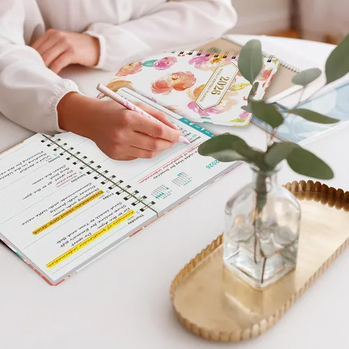 Miniatura 6 de Ymumuda Agenda 2026, agenda diaria semanal y mensual, enero de 2026 a diciembre de 2026, 8.4" x 6.3" pulgadas, libro planificador calendario 2026