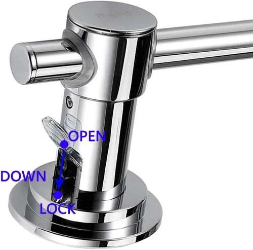 Miniatura 5 de JiePai Toallero con ventosa de 24 pulgadas, Toallero de succión al vacío moderno y removible para puerta de baño, Soporte de toalla adhesivo