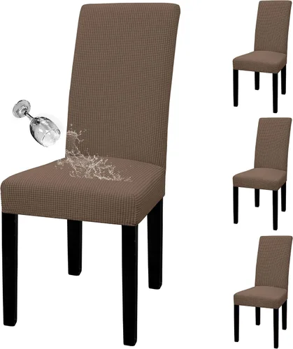 Miniatura 58 de Easy-Going - Juego de 2 fundas para sillas de comedor 100% impermeables, de tela Jacquard elástica, fundas protectoras removibles y lavables