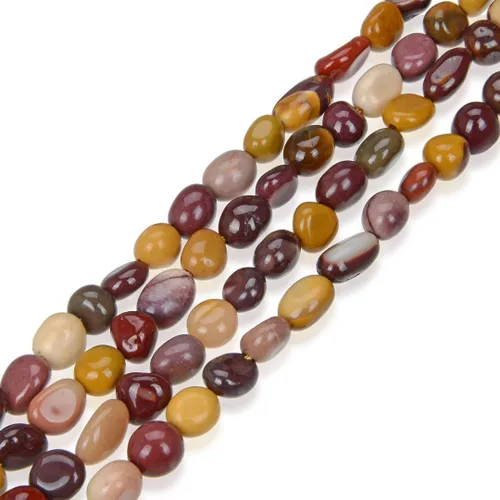 Miniatura 36 de Adabele GZ11-45 - Cuentas sueltas de piedra de Amazonita natural de 15 pulgadas a 0.315 pulgadas, forma libre, ovalada, piedra gema de guijarro