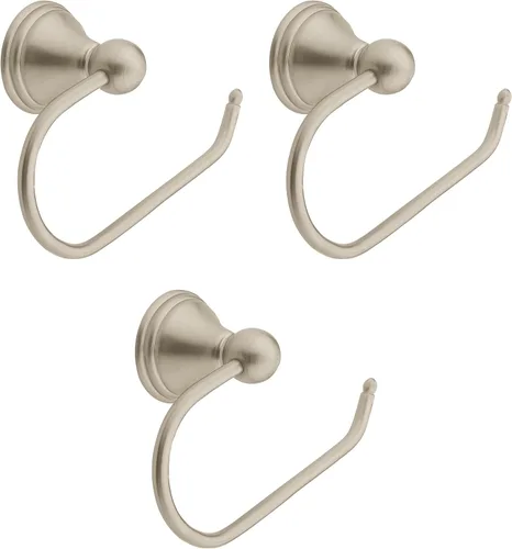 Miniatura 10 de Moen DN8403BN Preston - Gancho doble para bata, níquel cepillado