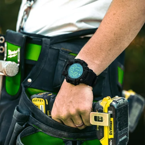 Miniatura 2 de ALPHAGEAR Delta - Reloj inteligente para hombre, táctico y resistente, IP69K resistente al agua y al polvo, batería de 21 días de 380 mAh, llamadas