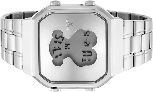 Miniatura 3 de TOUS D-Bear SQ SS DIG 600350 275 - Reloj para mujer, plateado, Movimiento de cuarzo