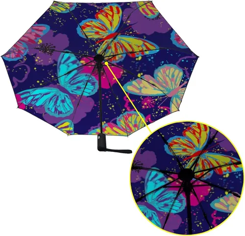 Miniatura 3 de Parasol portátil con botón de apertura y cierre, sombrilla plegable resistente a la intemperie
