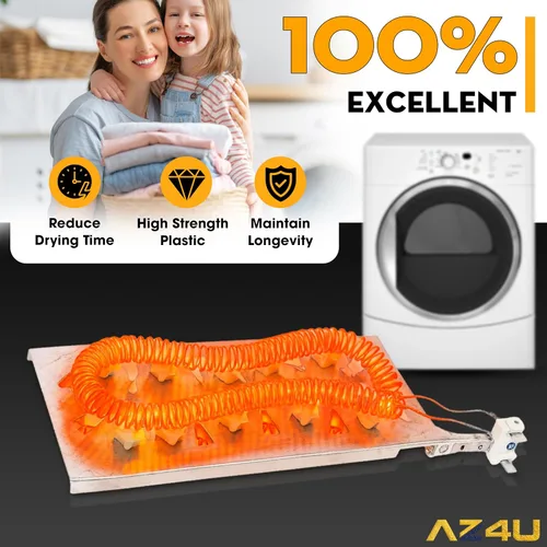 Miniatura 9 de AZ4U WP3387747 3387747 Elemento calefactor de secadora reemplaza WP3387749 3387749 3387748 W10832958 W10864898 W11344457 W11045584 y 279984 816
