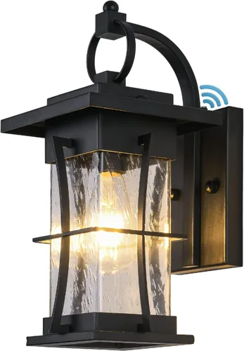 Accesorios de iluminación para exteriores, montaje en pared, 1 luz de 15 pulgadas de alto, luz exterior del atardecer al amanecer para casa, farol