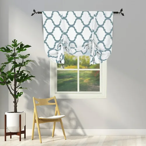 Miniatura 60 de Melodieux - Cortinas de bolsillo de moda marroquí para cocina, cafetería o baño, pequeñas ventanas