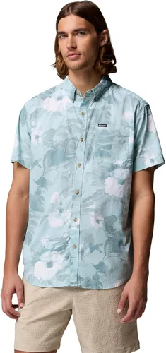 Miniatura 12 de Columbia - Camisa de manga corta para hombre Rapid Rivers con estampado, con cómodo elástico Colegial Navy Outback