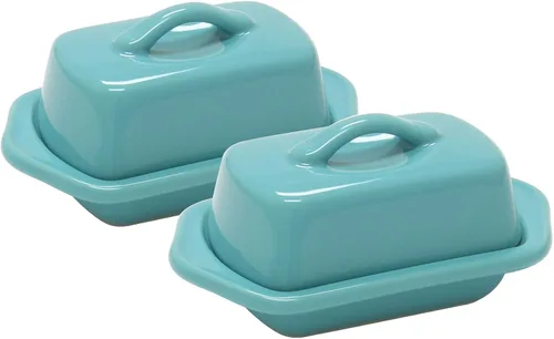 Miniatura 6 de Chantal Mini plato de mantequilla cubierto de cerámica, 5 pulgadas, gris desteñido