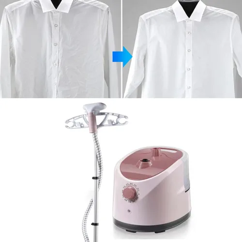 Miniatura 5 de Vaporizador para ropa de pie, 2000 W de tamaño completo potente vaporizador de ropa, tanque de agua de 1.8L para vaporizar arrugas, vaporizador
