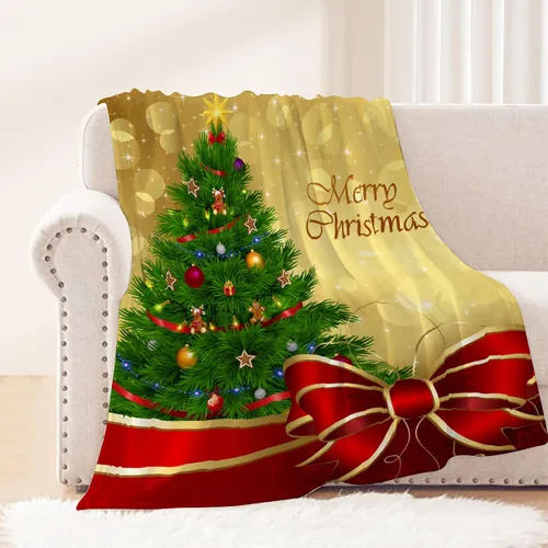 Miniatura 28 de Manta de Navidad para bebé, manta pequeña de Navidad a cuadros rojos, manta de Navidad para invierno, para mascotas, manta para envolver cuna