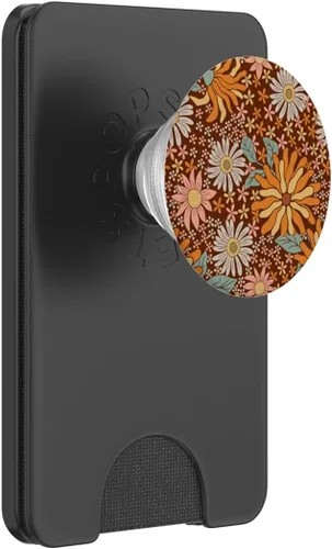 Miniatura 8 de Retro Flowers Meadow Floral Groovy 70s 1970 PopSockets intercambiables PopGrip