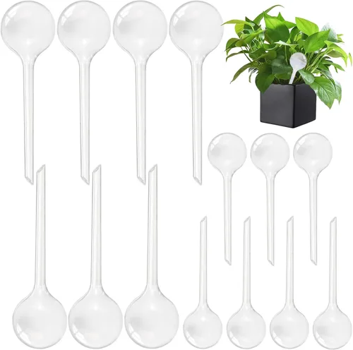 Miniatura 10 de 10 globos transparentes de riego de plantas, bombillas de plástico de riego automático, dispositivo de riego automático de flores, bebedero