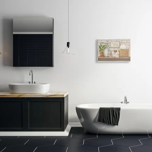 Miniatura 3 de Stupell Industries Pam Britton - Escena de relajación de spa para baño, 19 x 13 pulgadas, fácil de colgar y resistente, fabricado en Estados Unidos