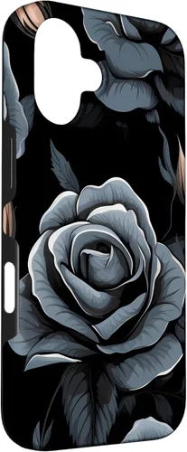 Miniatura 3 de Black Rose Floral Flower Case for iPhone 16